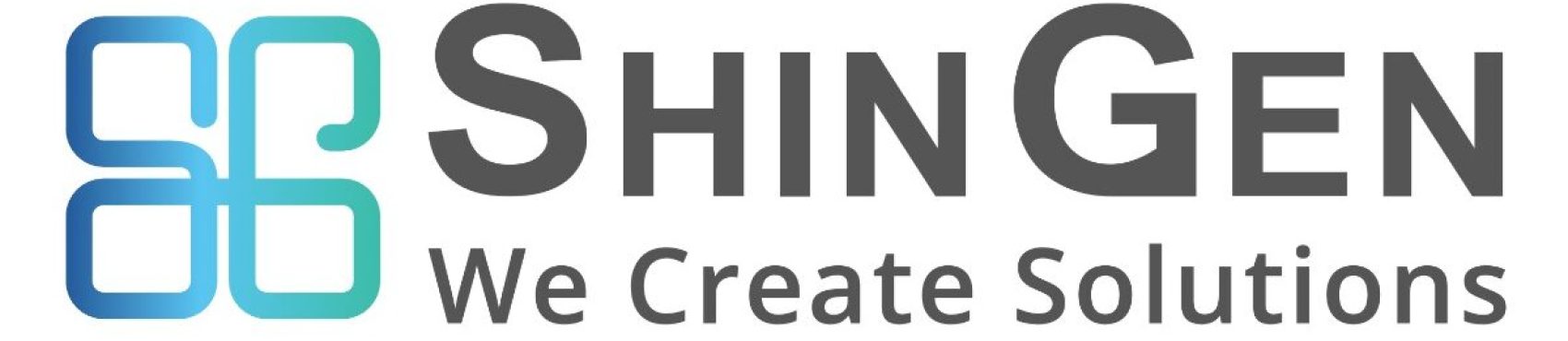 ShinGen logo featuring the new tagline “We Create Solutions,” representing innovative end-of-line packaging solutions, automation expertise, operational efficiency, and reliable industrial machinery services in Malaysia.